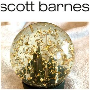SCOTT BARNES - 🎉HP🎉 NWT - Sparkling “Snow Globe”/Black Presentation Box/Lim. Ed.